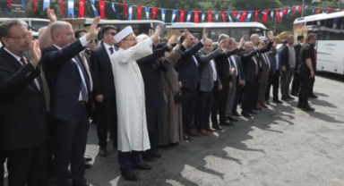 İlk hac kafilesi Harem'den uğurlandı