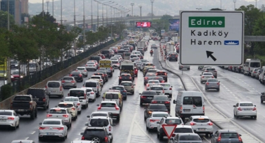 İstanbul'da trafik yoğunluğu