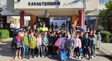 Jandarmadan öğrencilere trafik eğitimi