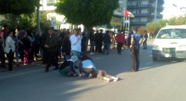 Kamyonetin çarptığı kadın ağır yaralandı