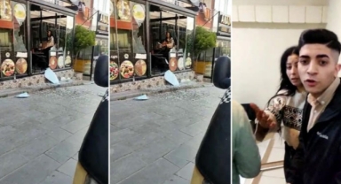 Lokantayı basan kadın ortalığı birbirine kattı