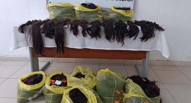 Minibüste İran'dan getirilen 1,5 milyon liralık saç ele geçirildi