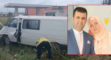 Oğullarını götürdükleri hastaneden dönerken kazada ölen anne toprağa verildi