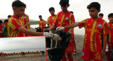 Önce çöp topladılar, ardından antrenman yaptılar