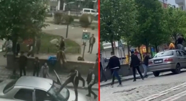 Otomobili parçalayıp bıçakla dehşet saçtılar: 2 yaralı