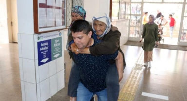 Oy kullanmaya sırtında getirdi