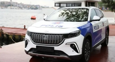 Türkiye'deki Togg marka ilk polis aracı hizmete girdi