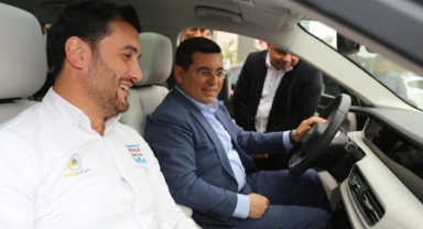 Tütüncü, Togg’u  gençlerle test etti