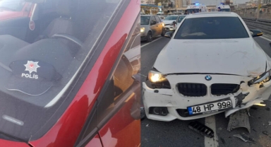 Zeytinburnu'nda 1 Mayıs görevine giden polisler kaza yaptı