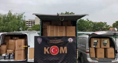 2 ton 760 kilogram sahte bandrollü tütün ele geçirildi