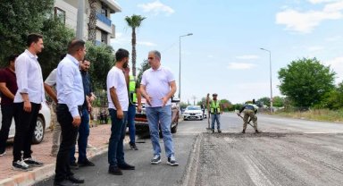 Başkan Esen çalışmaları yerinde inceledi