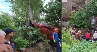 Hafif ticari araç, köprüden Harşit Çayı’na uçtu: 2 ölü, 3 yaralı