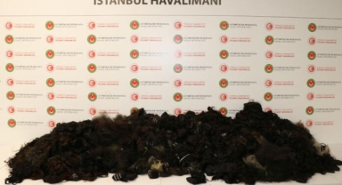 İstanbul Havalimanı'nda 93 kilogram insan saçı ele geçirildi