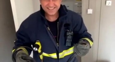 İtfaiyenin yılan mesaisi