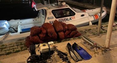 Kaçak midye avlayan 2 kişiye toplam 24 bin 937 TL para cezası