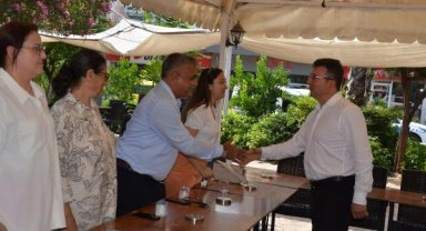 Kaymakam Şahin, asker ve polisle bayramlaştı