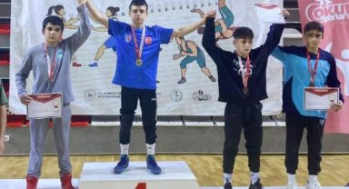 Kepezli güreşçi Türkiye şampiyonu