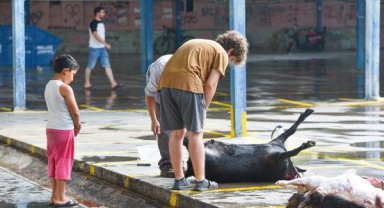 Kurban kesim yerlerinde manzara bu yıl da değişmedi