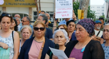 Lisede taciz  iddialarına  protesto