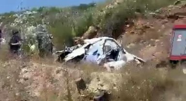 Otomobil 30 metreden yuvarlandı; karı- koca öldü, 3 kişi yaralandı