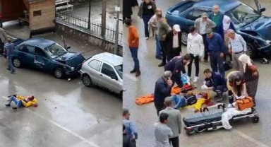 Otomobille çarpışan motosikletin sürücüsü ağır yaralandı