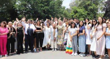 Rektör Özkan, Türkçe öğrenen yabancı öğrencilerle buluştu