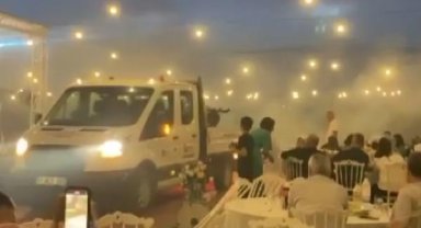 Sivrisinek nedeniyle düğüne ilaçlama ekibi çağrıldı