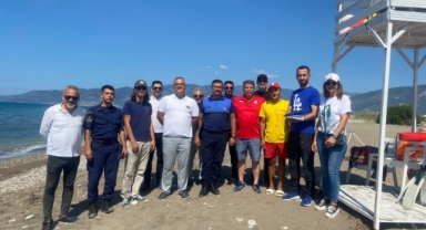 Yüzme alanları denetlendi