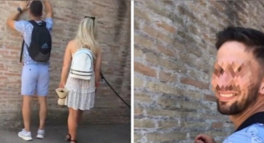  2 bin yıllık amfitiyatroya isim kazıdı