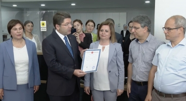 Adalet Bakanı Tunç, noterliklerde taşınmaz satışı uygulamasını başlattı