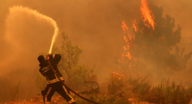 Ahmetler’de yangınla mücadelede eğitim