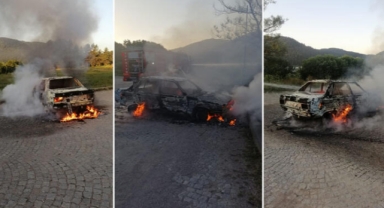 Alevlere teslim oldu