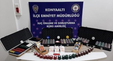 Antalya'da kumar oynatılan adreslere operasyon