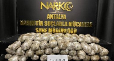 Araç lastiklerine gizlenmiş esrar bulundu