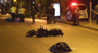 Arkadaşının kullandığı motosiklete çarptı