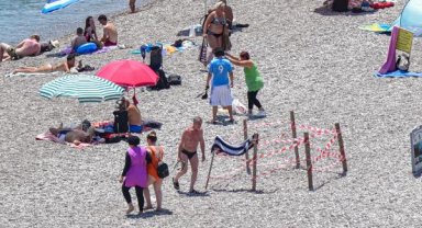 Caretta caretta yuvası, 'çamaşır askısı' oldu