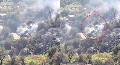 Düşen yangın söndürme uçağındaki 2 pilot hayatını kaybetti