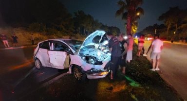 Emniyet kemeri sayesinde kurtuldu