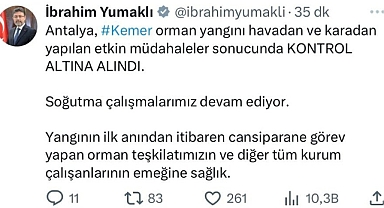 Kemer yangını 90 saatte kontrol altına alındı