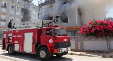 Klima motoru yangın çıkardı