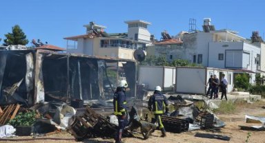 Konteyner yangında kül oldu