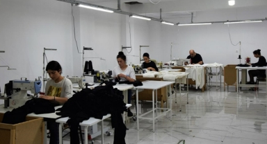 KOSGEB destekli tekstil atölyesi üretiyor 