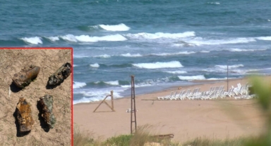 Şile'de sahil kapatıldı! 30 top mermisi bulundu