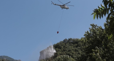 Uludağ eteklerinde orman yangını çıktı