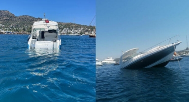  11 metrelik motoryat battı