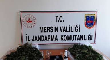 6 kilo 915 gram esrar ele geçirildi