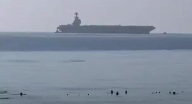 ABD uçak gemisi Antalya açıklarında