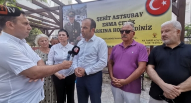 AK Partililerden pankartlı tepki