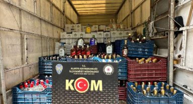 Alanya'da sahte içki operasyonu