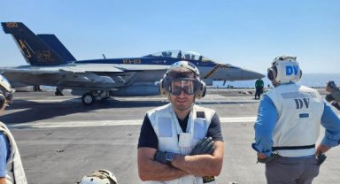 Bayraktar, ABD uçak gemisinde tatbikatı izledi